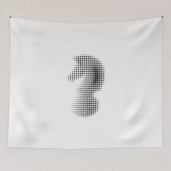 Item preview, Chess Black Knight Halftone Effect designed and sold by trepiu.