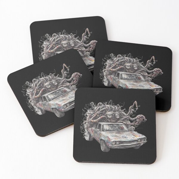Item preview, Haunted Car Illustration | Spooky Automotive Design | Creepy Vehicle Art designed and sold by Epic--Art.