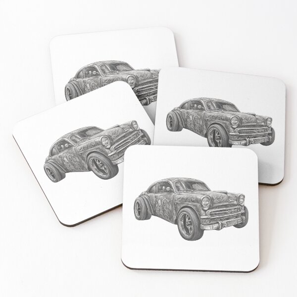Item preview, Vintage Black and White Car | Classic Automotive Sketch | Nostalgic Art designed and sold by Epic--Art.
