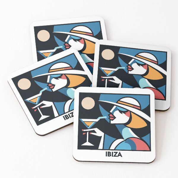 Item preview, Ibiza – Minimalist Cubic Art Inspired by Iconic Summer Destinations designed and sold by OzzFrequency.