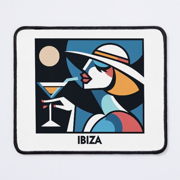 Item preview, Ibiza – Minimalist Cubic Art Inspired by Iconic Summer Destinations designed and sold by OzzFrequency.