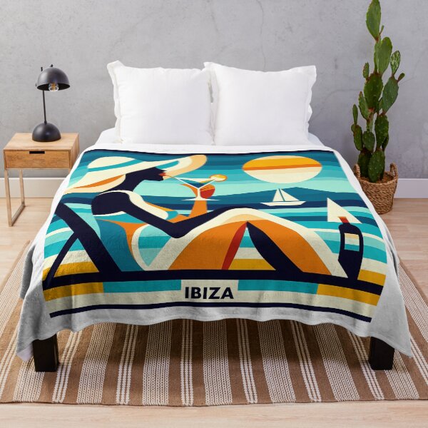 Item preview, Ibiza – Minimalist Cubic Art Inspired by Iconic Summer Destinations designed and sold by OzzFrequency.