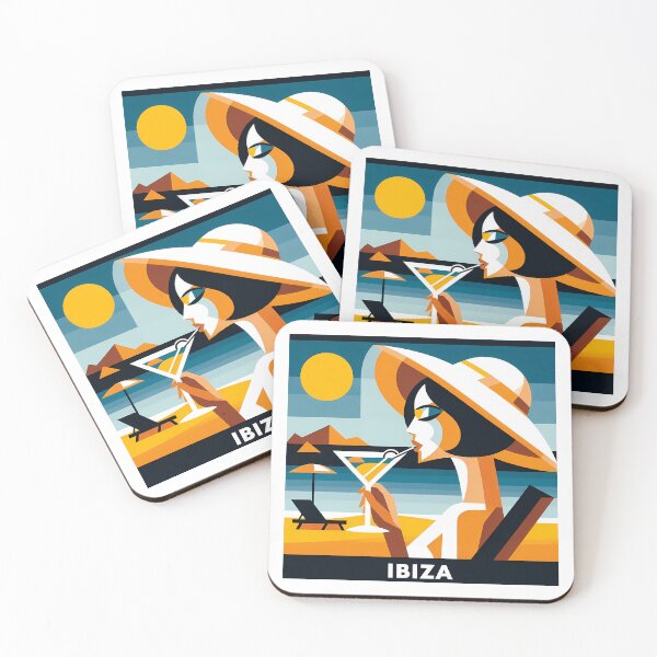 Item preview, Ibiza – Minimalist Cubic Art Inspired by Iconic Summer Destinations designed and sold by OzzFrequency.