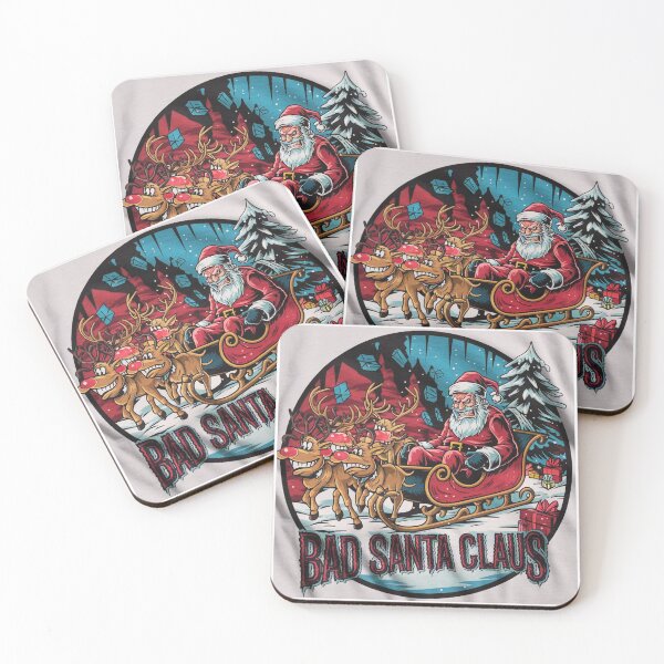 Item preview, Merry Christmas wishes the Bad Santa Claus designed and sold by AnimalsDH305.