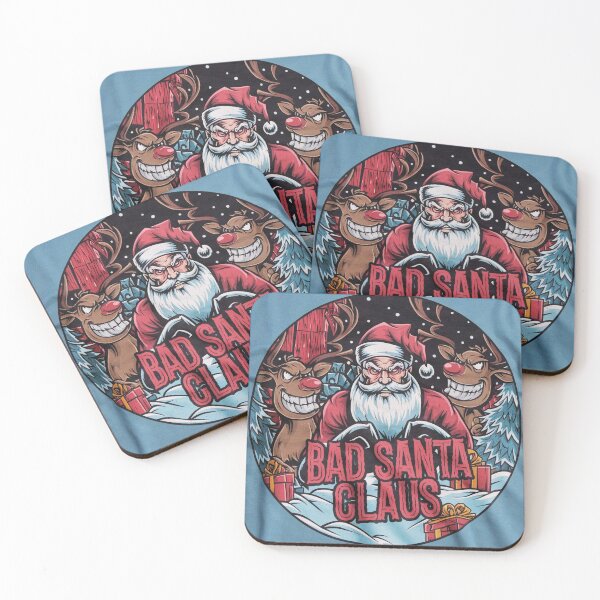 Item preview, Merry Christmas wishes the Bad Santa Claus designed and sold by AnimalsDH305.