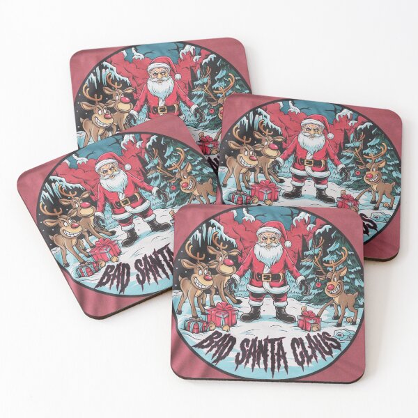 Item preview, Merry Christmas wishes the Bad Santa Claus designed and sold by AnimalsDH305.