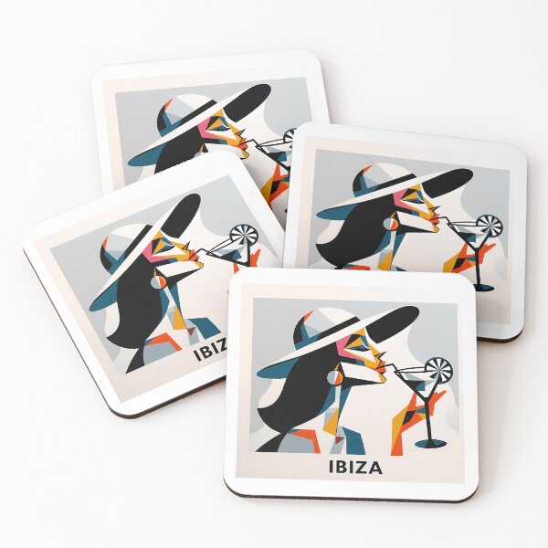 Item preview, Ibiza – Minimalist Cubic Art Inspired by Iconic Summer Destinations designed and sold by OzzFrequency.