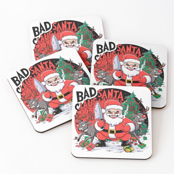 Item preview, Merry Christmas wishes the Bad Santa Claus designed and sold by AnimalsDH305.