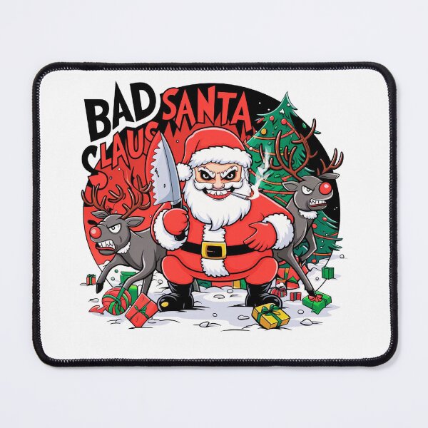 Item preview, Merry Christmas wishes the Bad Santa Claus designed and sold by AnimalsDH305.