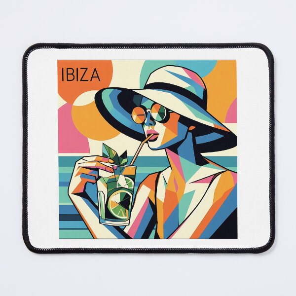 Item preview, Ibiza – Minimalist Cubic Art Inspired by Iconic Summer Destinations designed and sold by OzzFrequency.