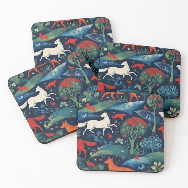 Item preview, Chagall-Inspired Whimsical Dreamworld Pattern designed and sold by subhamkapoor.