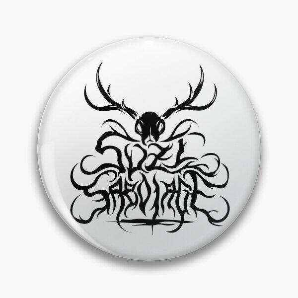 Item preview, Reindeer Skull Logo (black on white) designed and sold by Suzi Sabotage.