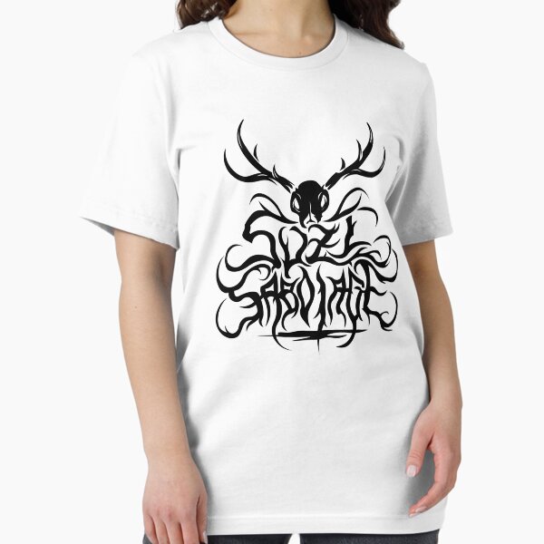 Item preview, Reindeer Skull Logo (black on white) designed and sold by Suzi Sabotage.
