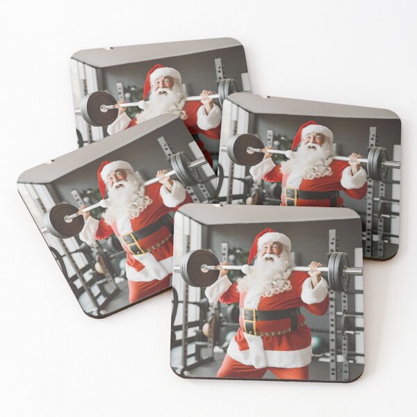 Item preview, Santa Lifting weights designed and sold by pushuptaxstore.