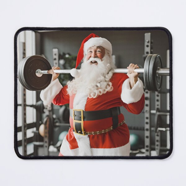 Item preview, Santa Lifting weights designed and sold by pushuptaxstore.