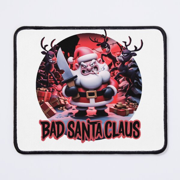 Item preview, Merry Christmas wishes the Bad Santa Claus designed and sold by AnimalsDH305.