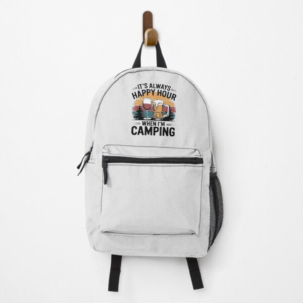 Item preview, Happy Hour Camping Design with Wine and Beer designed and sold by love3617.