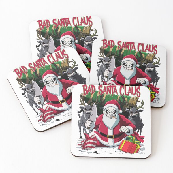 Item preview, Merry Christmas wishes the Bad Santa Claus designed and sold by AnimalsDH305.