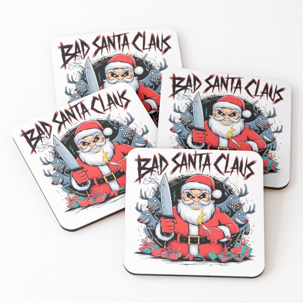 Item preview, Merry Christmas wishes the Bad Santa Claus designed and sold by AnimalsDH305.