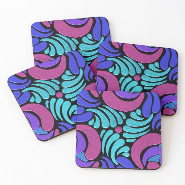Item preview, Organic Geometric shapes Repeat Pattern, Metallic effect designed and sold by Shoot-The-Moon.