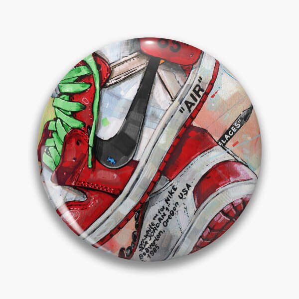 Item preview, Nike Jordan1 Chicago - green laces art designed and sold by GalleryKauffeld.