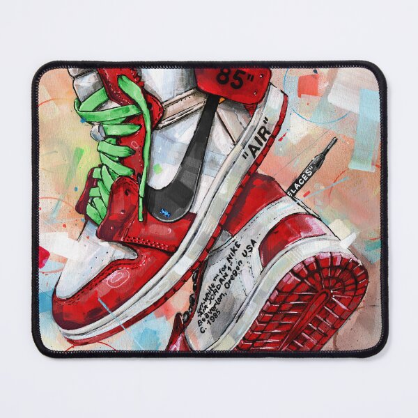 Item preview, Nike Jordan1 Chicago - green laces art designed and sold by GalleryKauffeld.