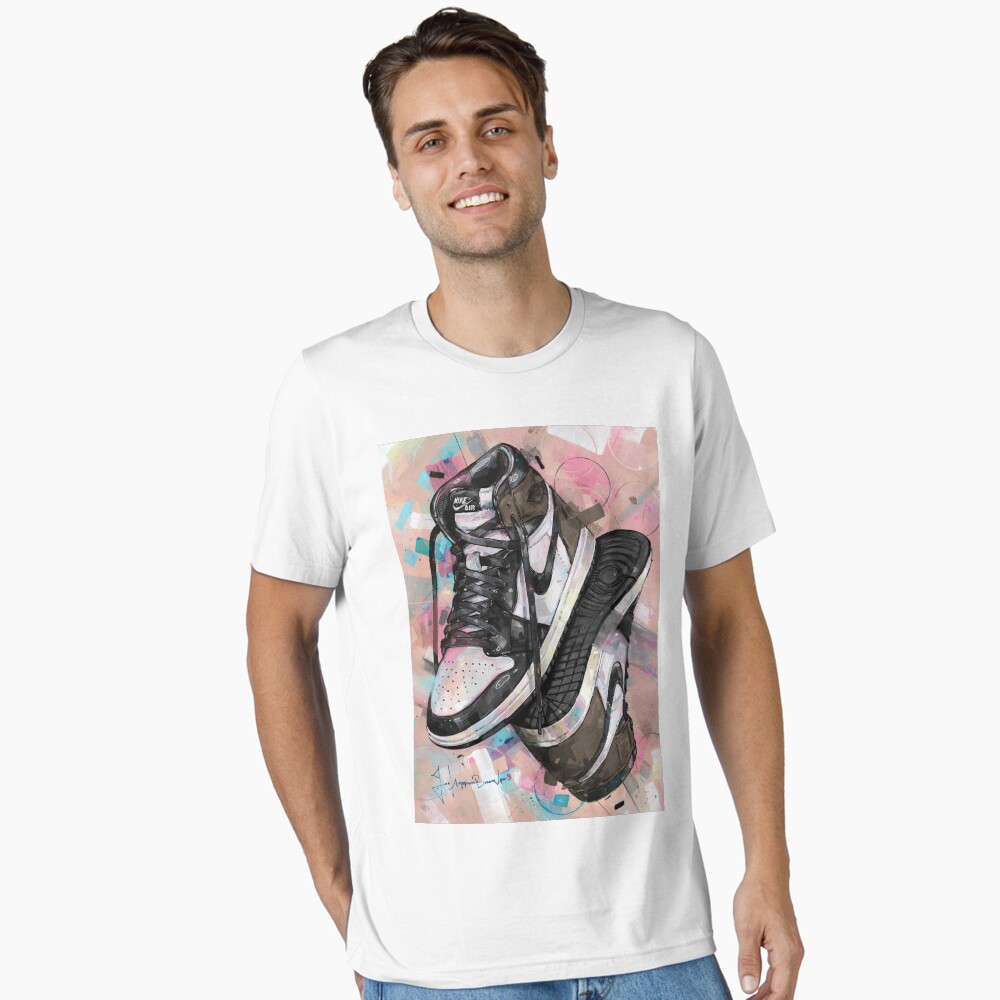 Nike sneaker art upside down dark mocha