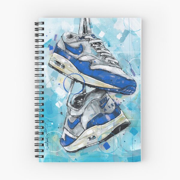 Item preview, Nike AirMax1 OG blue art designed and sold by GalleryKauffeld.
