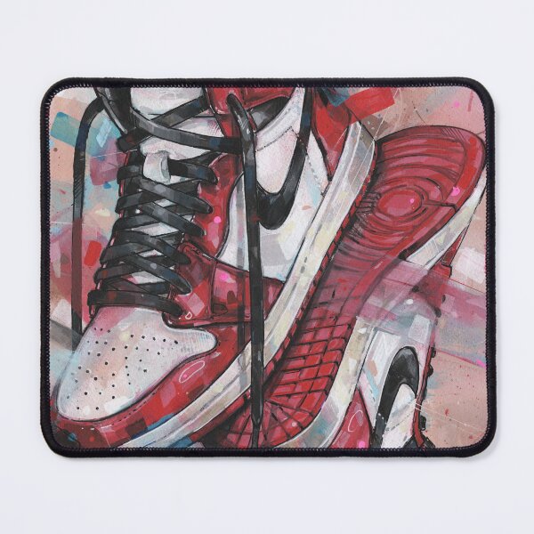 Item preview, Upside down jordan Chicago sneaker art designed and sold by GalleryKauffeld.