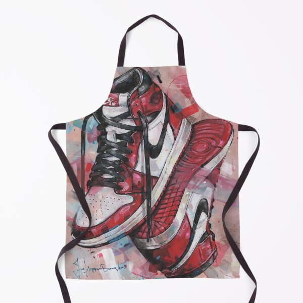 Item preview, Upside down jordan Chicago sneaker art designed and sold by GalleryKauffeld.