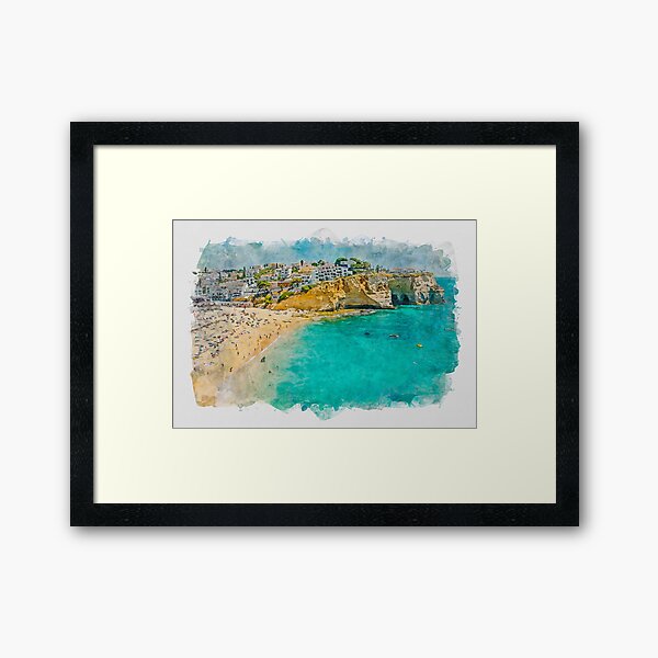 Carvoeiro, Algarve, Portugal Framed Art Print