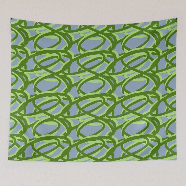 Item preview, Green Vines Street Art Aesthetic Pattern designed and sold by JashJhaveri.