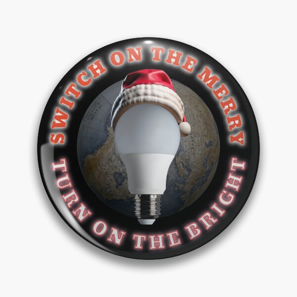 Item preview, SWITCH ON THE MERRY - TURN ON THE BRIGHT (Christmas Themed Design) designed and sold by FREEKNSTEIN.