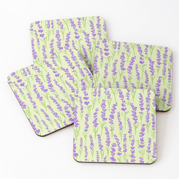 Item preview, Purple Lavender Flowers with Green Leaves designed and sold by DigitalGemArt.