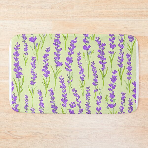 Item preview, Purple Lavender Flowers with Green Leaves designed and sold by DigitalGemArt.