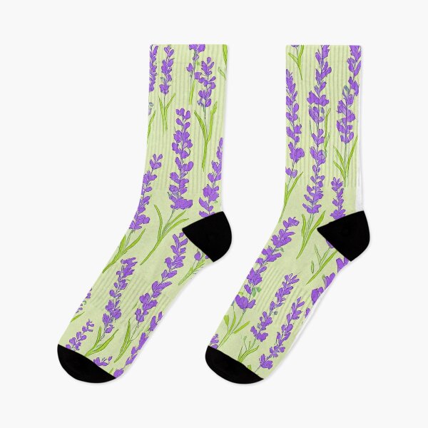 Item preview, Purple Lavender Flowers with Green Leaves designed and sold by DigitalGemArt.
