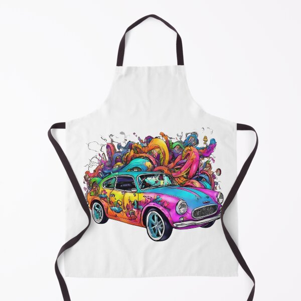 Item preview, Psychedelic Art Car | Colorful Retro Design | Artistic Automotive Art designed and sold by Epic--Art.