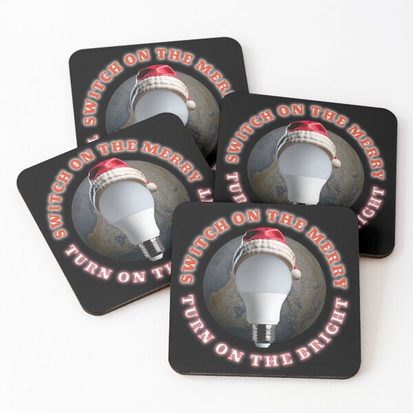 Item preview, SWITCH ON THE MERRY - TURN ON THE BRIGHT (Christmas Themed Design) designed and sold by FREEKNSTEIN.