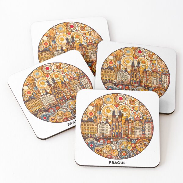 Item preview, Prague – Minimalist Cubic Art Celebrating the City of a Hundred Spires designed and sold by OzzFrequency.