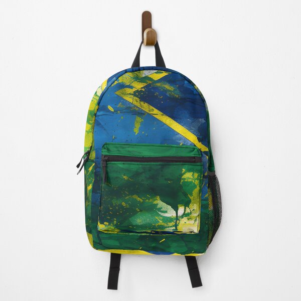 Item preview, Brazil Flag Watercolor Art – Vibrant Abstract Design designed and sold by Place-Heritages.