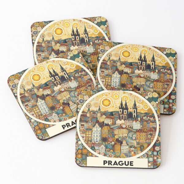 Item preview, Prague – Minimalist Cubic Art Celebrating the City of a Hundred Spires designed and sold by OzzFrequency.