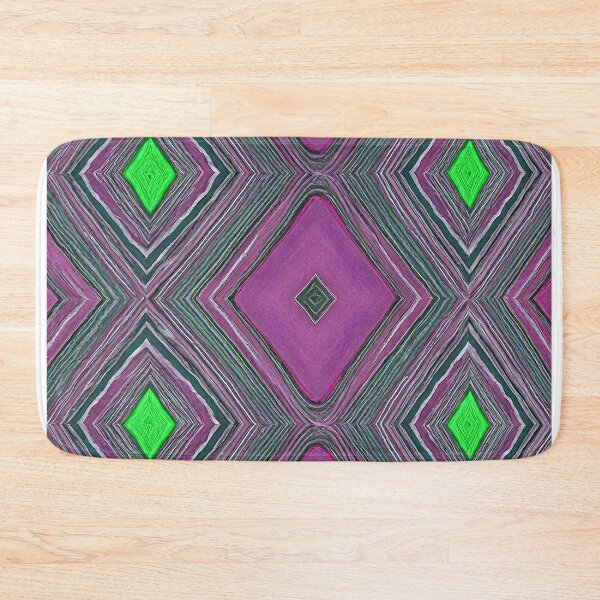Item preview, Pink and Green Marquise Pattern designed and sold by DigitalGemArt.