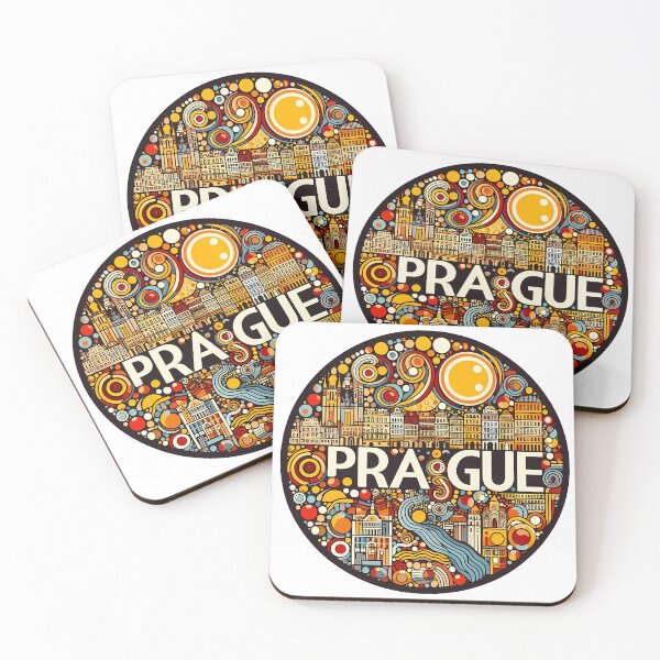 Item preview, Prague – Minimalist Cubic Art Celebrating the City of a Hundred Spires designed and sold by OzzFrequency.