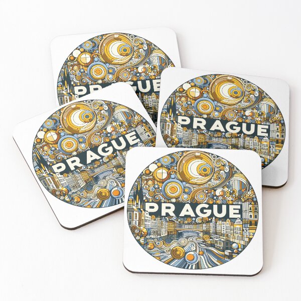 Item preview, Prague – Minimalist Cubic Art Celebrating the City of a Hundred Spires designed and sold by OzzFrequency.