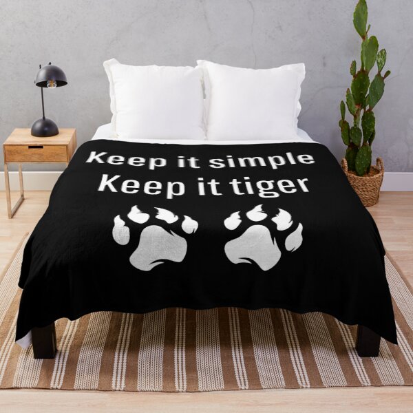 Item preview, Keep It Simple, Keep It Tiger - white designed and sold by VasInd.