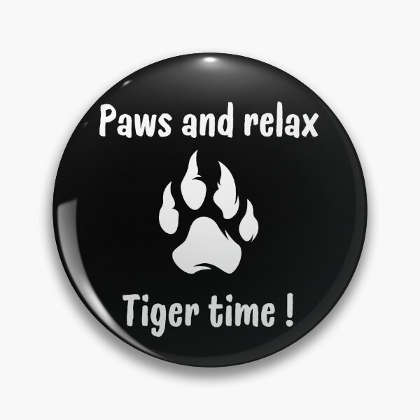 Item preview, Paws and Relax: Tiger Time - white designed and sold by VasInd.
