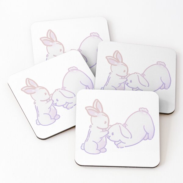 Item preview, Twin rabbits rainbow designed and sold by joinspn18.