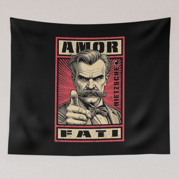 Item preview, Amor Fati Nietzsche Funny Philosophy Propaganda Fate Quote designed and sold by GrandeDuc.