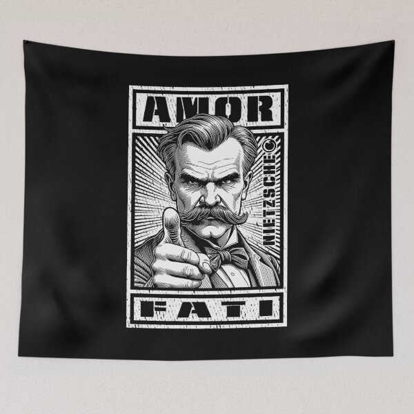 Item preview, Amor Fati Nietzsche Funny Philosophy Propaganda Fate Quote designed and sold by GrandeDuc.