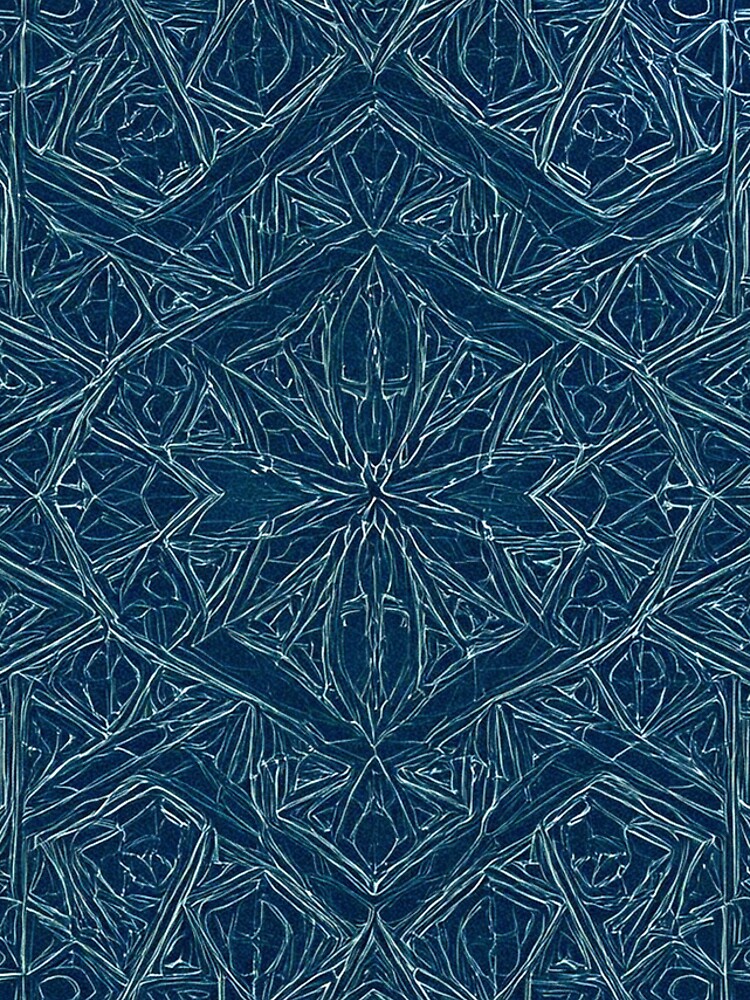 Thumbnail 4 of 4, iPhone Case, Blue Embossed Star Pattern designed and sold by DigitalGemArt.